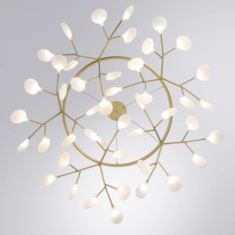 Подвесная люстра Arte Lamp Candy A7272SP-45GO (220V, на тросе, лепестки, ветки)