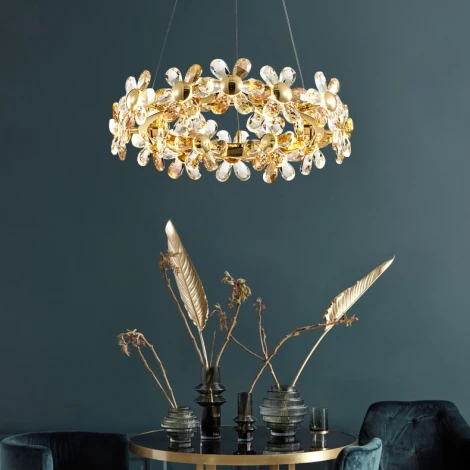 Подвесной светильник Mariola D60 Imperiumloft Mariola01 (219627-23) (LED, 220V, на проводе, цветы, круглые)