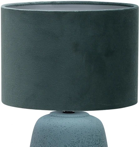 Настольная лампа Escada Hestia 10200/L Blue 1х40Вт Е27, металл/ткань, голубой (220V, круглые)