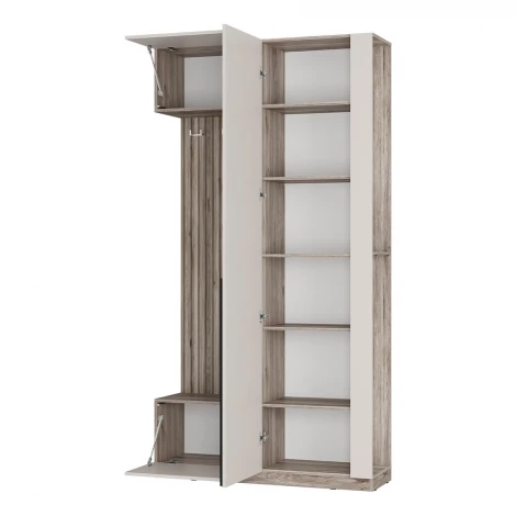 Прихожая БТС Урбан ПР-01, Дуб смоки, Кашемир