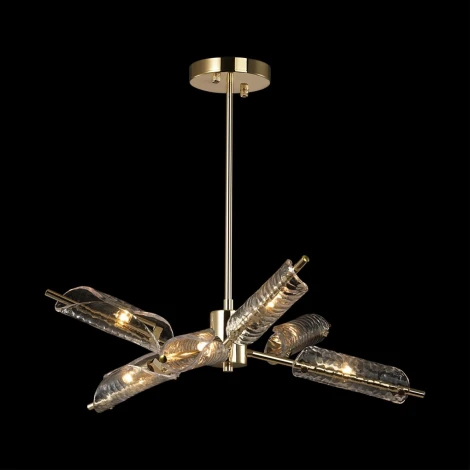 Потолочная люстра на штанге Lumion Georgia 6537/6C золотой G9 6*25W 220V