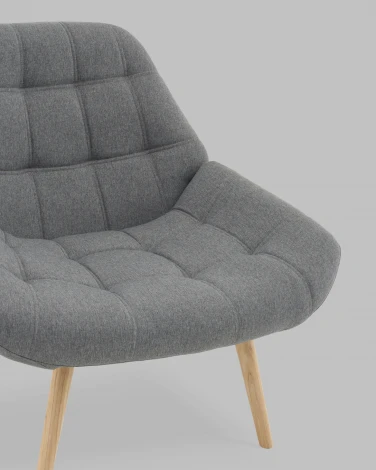 Кресло Олби Квадро серый Stool Group арт.УТ000040097