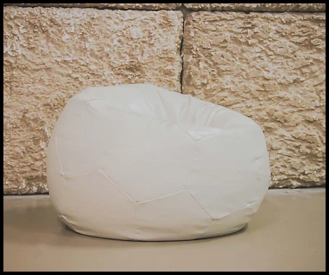 Кресло мяч Dreambag Белый ЭкоКожа (Классический) 2610601