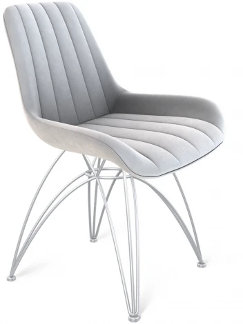 Стул SHT-ST37/S112 серое облако/хром лак Sheffilton 6892342201