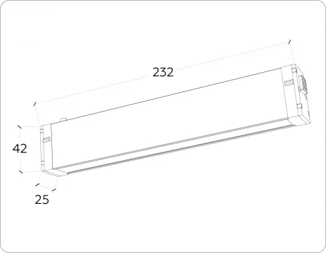 Трековый светильник магнитный светодиодный диммируемый Ambrella TRACK SYSTEM GL1262 (регулировка яркости, 220V, пульт управления, управление смартфоном, умный дом - LampSmart)