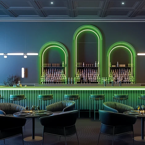 Светодиодная LED лента Feron LS530 48268 320SMD(2110) 8Вт/м 24V 5000*8*1.8мм IP20, зеленый