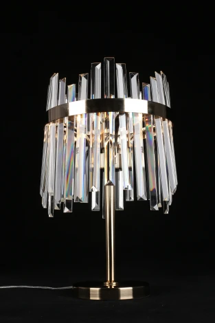 Интерьерная настольная лампа Aployt Melisa APL.747.04.01 (220V, хрусталь, подвески, выключатель)