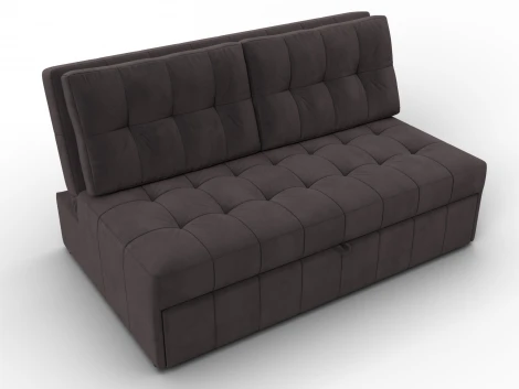 Диван прямой Лига-107 (140) (ЛДСП,Брус,Фанера,Велюр/Коричневый) Лига Диванов 134910