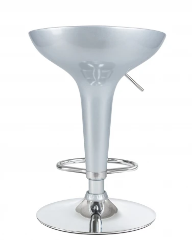 Стул барный BOMBA (серебряный металлик)