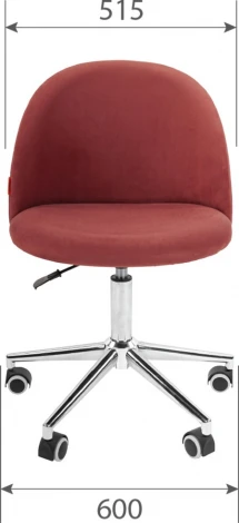 Компьютерное кресло CHAIRMAN HOME 118 (Металл,Велюр/Коралловый)