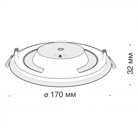 Встраиваемый светильник Stockton 3000-6000K 1x12Вт 110° IP 44 LED Maytoni Technical DL016-6-L12W (220V)