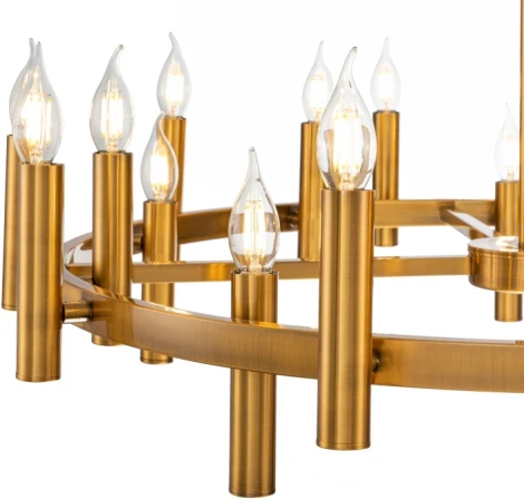 Потолочная люстра большая на штанге Leonardo 2156/05/20P Stilfort (220V, свеча)