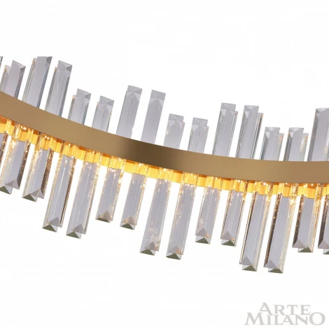 Подвесная люстра Arte Milano Venezia 312033/D1000 BS (регулировка яркости, LED, 220V, хрусталь, пульт управления, на тросе, круглые)