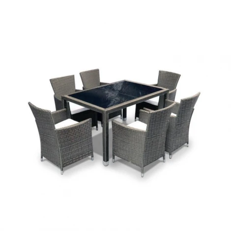 Обеденная группа KM 1302 из ротанга