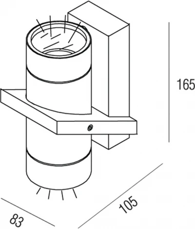 Архитектурная подсветка Donolux Fakel DL18434/21WW-White (220V, круглые, IP54)