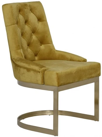 Стул велюр оливковый/матовое золото 65*61*93см Garda Decor арт.76AR-6210GOLD-OLV