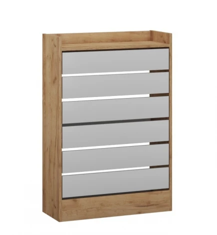 Обувница ТЭКС закрытая Ямайка ЯПТ-2, дуб крафт/белый