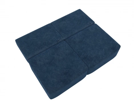 Диван прямой модульный Лига-060 НПБ (ЛДСП,Брус,Фанера/Пластик/Велюр/Синий) Лига Диванов 129472