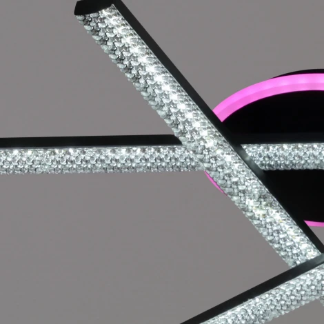 Потолочная люстра светодиодная на штанге с пультом с регулировкой цветовой температуры, яркости и ночным режимом Reluce 83177-0.3-03C