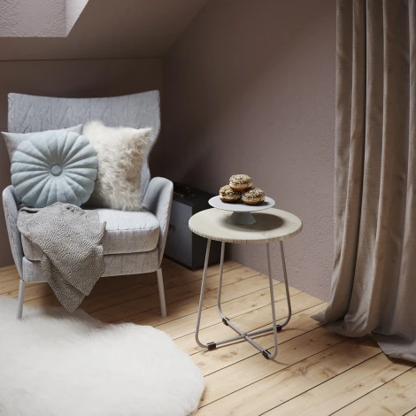 Стол журнальный BeautyStyle 14 дуб сонома/металлик от фабрики Mebelik