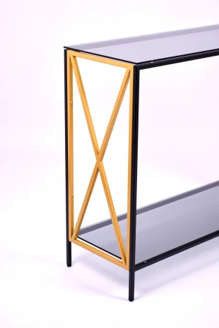 Консольный стол AllConsoles 1031-CB_G grey черный муар, золотой
