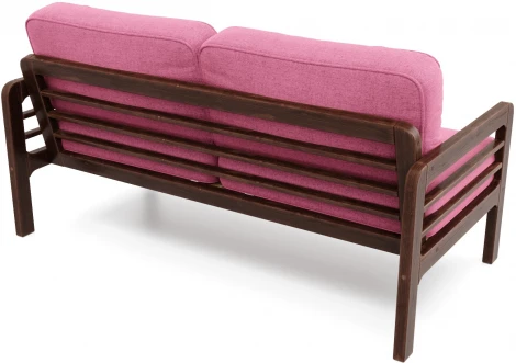 Диван Arsko прямой Бергер Б орех рогожка розовая