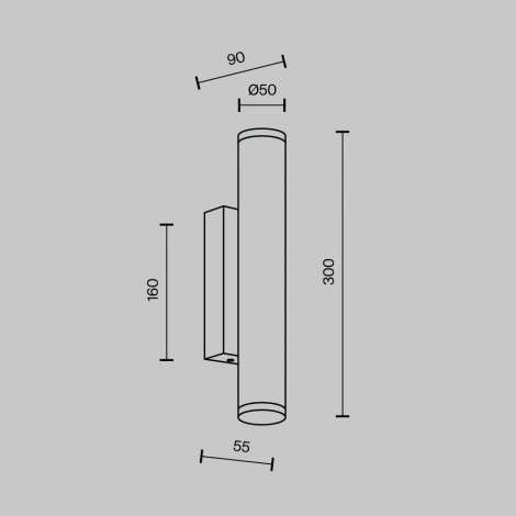 Бра светодиодное Modelux MODESTYLE MS.101.300 AB