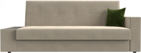 Диван-книжка Лига-020 стол слева (Бежевый,Зеленый/Микровельвет) Лига Диванов арт.118489L