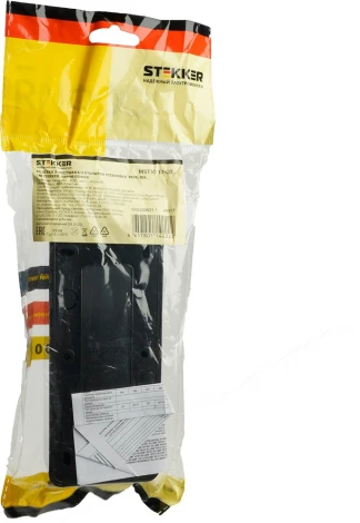 Розетка тройная без заземления (черный) Stekker София 49317