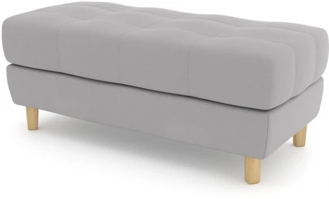 Банкетка Arsko Герберт светло-серый велюр