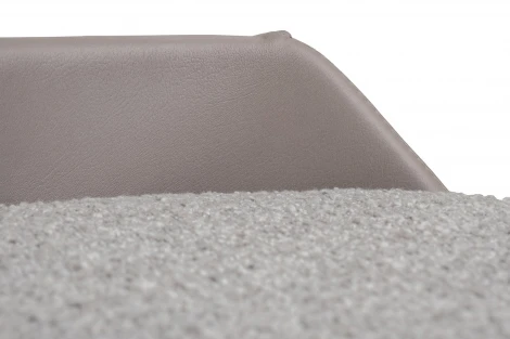 Пуф Bruno букле/иск.кожа серый Orso SER+Enzo902 50*50*51см Garda Decor