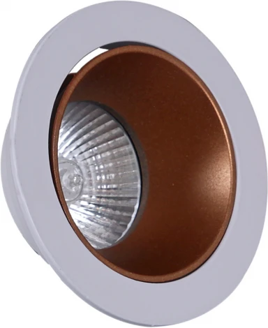 Встраиваемый точечный светильник Reluce 16085-9.0-001PT MR16 WT+ROSE GD (220V, круглые)