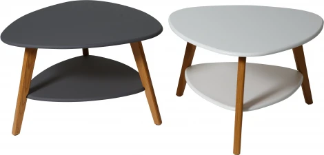 Стол журнальный Бруклин белый/дуб светлый от фабрики Mebelik