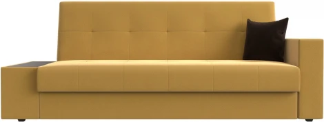 Диван-книжка Лига-020 стол слева (Желтый,Коричневый/Микровельвет) Лига Диванов арт.118495L