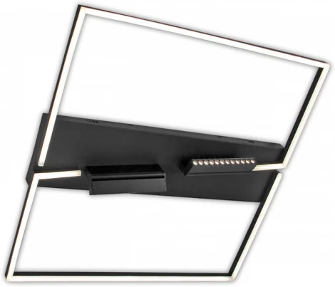 Потолочная люстра светодиодная 124W с поворотными спотами, пульт ДУ Imex PLC-7071-800-MBK