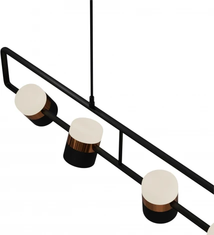 Подвесной светильник Wi-Fi Lightera Rudolf LE114L-6B SMART (LED, 220V, управление смартфоном, голосовое управление, умный дом - Алиса, Tuya Smart, Маруся, Smart Life, Экосистема Сбер, на проводе)