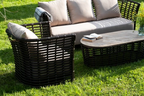 "Валенсия" лаунж-зона из искусственного ротанга, цвет бронзовый 4SIS арт.УТ-00007652