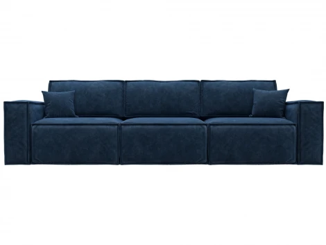 Диван прямой Лига-081 НПБ Лонг (ДСП/Пластик/Велюр/Синий) Лига Диванов 130140