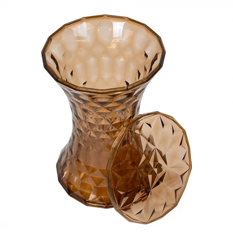 Стул-пуф Stone прозрачный янтарный Bradex Home FR 1081