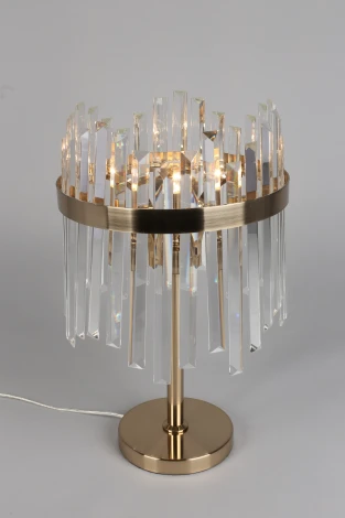 Интерьерная настольная лампа Aployt Melisa APL.747.04.01 (220V, хрусталь, подвески, выключатель)