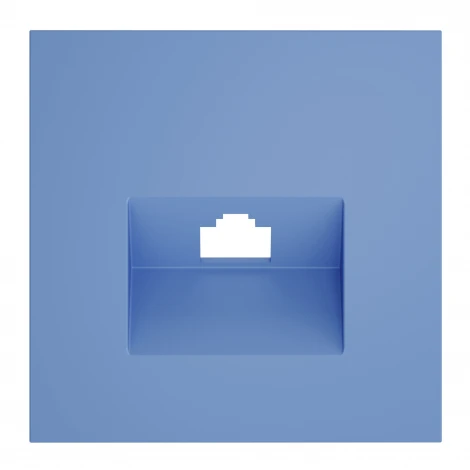 Накладка для розетки компьютерной RJ45 кат.6 (деним) Voltum S70 VLS001315