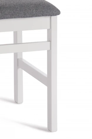 Стул SWEDEN Многослойная фанера, 41*40*99 см, white, ткань тёмно-серая (150) Tetchair 19823