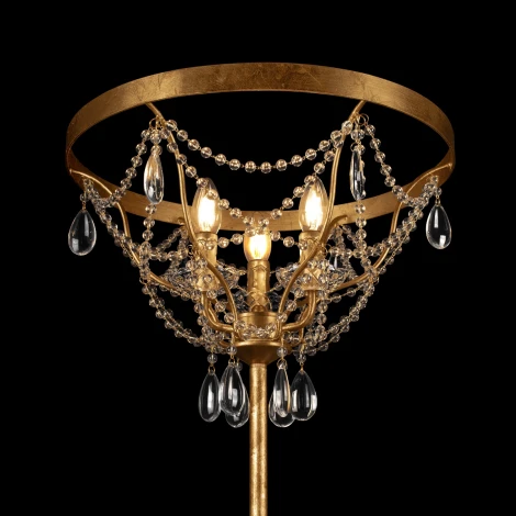 Настольная лампа со стеклянными подвесками в форме подсвечника Loft It Foil 10430T