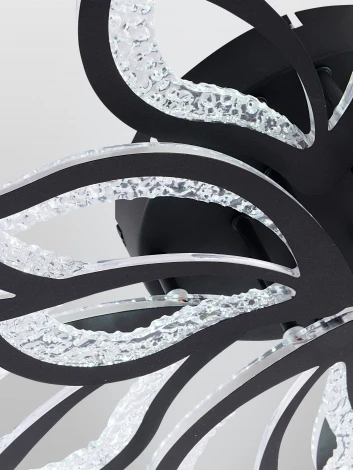 Потолочная люстра светодиодная с пультом ДУ 176W, черный, LED Natali Kovaltseva Fortuna LED LAMPS 81107/7C