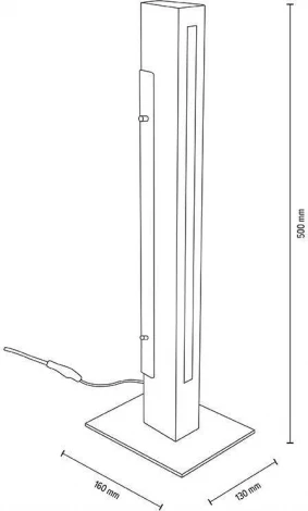 Интерьерная настольная лампа светодиодная Madera 346044 (220V)
