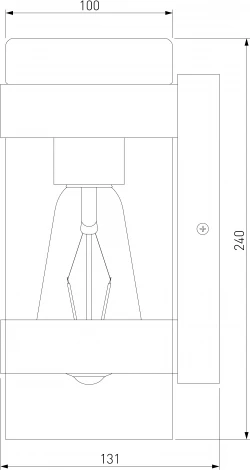 Настенный светильник уличный Elektrostandard Falcon 35167/D a063466 (220V, IP43)
