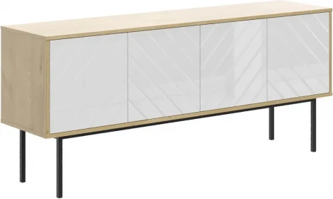 Тумба Boho большая ОГОГО (арт.571708), (ЛДСП/Белый,Дуб Корбридж)