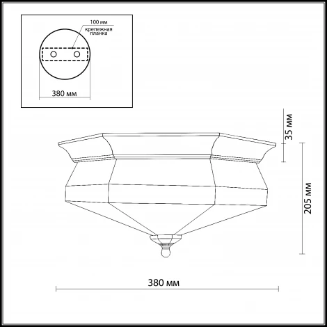 Потолочный светильник Odeon Light Lagon 2545/3