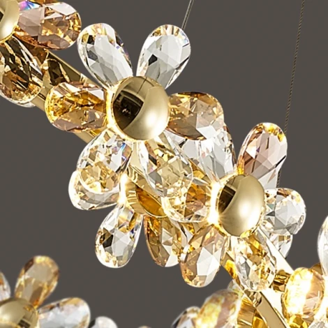 Подвесной светильник Mariola D60 Imperiumloft Mariola01 (219627-23) (LED, 220V, на проводе, цветы, круглые)