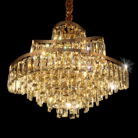 Подвесная люстра Citilux Naiad CL315162 (220V, хрусталь, подвески, на цепи)